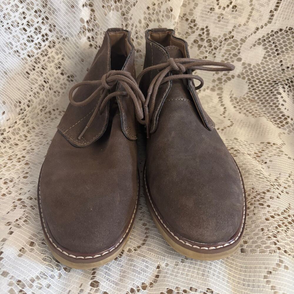 Banana Republic Men's US 8 Brown Suede Leather Chukka Boots
